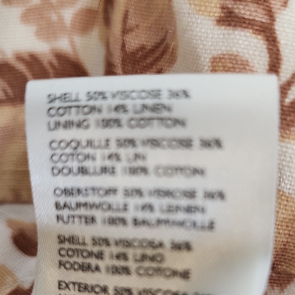 NWT Free People Days Gone By Womens Floral Tiered Cotton Linen Shorts Size XL - Picture 11 of 11